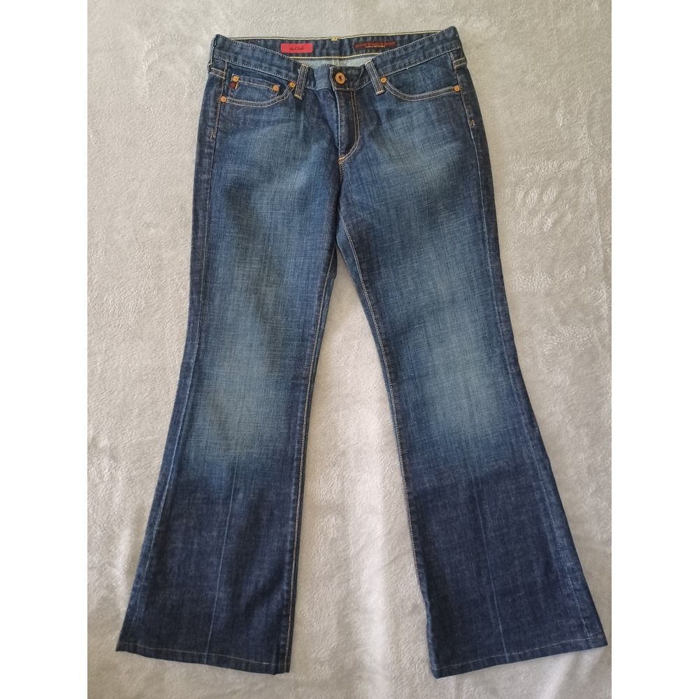 Low Rise Flare Bootcut 30X30 Jeans Dark Wash Vtg Y2K Club AG Adriano Goldschmied